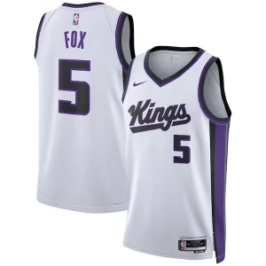 De'Aaron Fox Sacramento Kings Nike Unisex Swingman Premium Jersey Association Edition White/Black