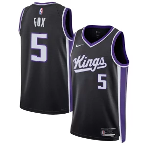 De'Aaron Fox Sacramento Kings Nike Unisex Élégant Swingman Jersey Association Edition Black