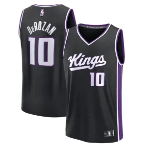 DeMar DeRozan Sacramento Kings Fast Break Replica Élégant Player Jersey Icon Edition Black