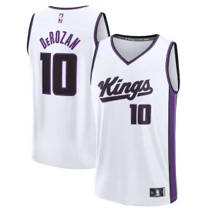 DeMar DeRozan Sacramento Kings Youth Fast Break Replica Player Jersey Vibrant Association Edition White