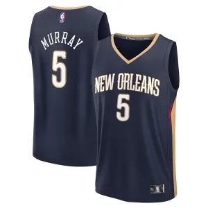 Dejounte Murray New Orleans Pelicans Youth Personalisable Fast Break Replica Player Jersey Icon Edition Navy