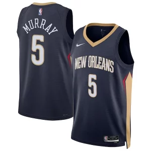 Dejounte Murray Stylish New Orleans Pelicans Nike Unisex 2024 Offseason Addition Nike Swingman Jersey Navy