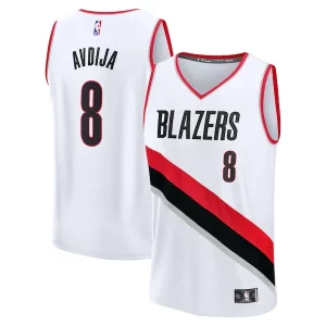 Deni Avdija Portland Trail Classique Blazers Fast Break Replica Player Jersey Association Edition White