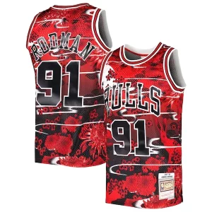 Dennis Rodman Incontournable Chicago Bulls 1997/98 Hardwood Classics Lunar New Year Swingman Jersey Red