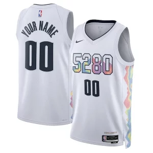 Denver Nuggets Nike Unisex 2024/25 Incontournable Custom Swingman Jersey City Edition White
