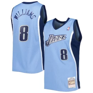 Deron Williams Utah Exquisite Jazz 2001/02 Hardwood Classics Swingman Jersey Blue