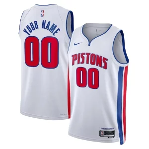 Detroit Pistons Nike Unisex Swingman Élégant Custom Jersey White Association Edition