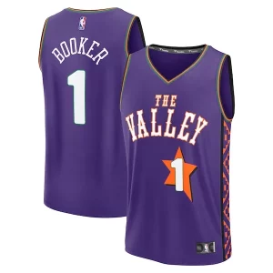 Devin Booker Phoenix Suns Youth 2024/25 Fast Tendance Break Player Jersey City Edition Purple