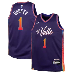 Devin Booker Phoenix Suns Nike Haut de gamme Youth Swingman Replica Jersey City Edition Purple