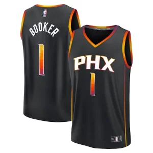 Devin Booker Phoenix Vibrant Suns Fast Break Replica Player Jersey Statement Edition Black