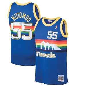 Dikembe Mutombo Denver Bold Nuggets 1991/92 Hardwood Classics Swingman Jersey Blue