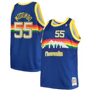 Dikembe Mutombo Denver Nuggets 1991/92 Big & Tall Hardwood Refiné Classics Swingman Jersey Royal