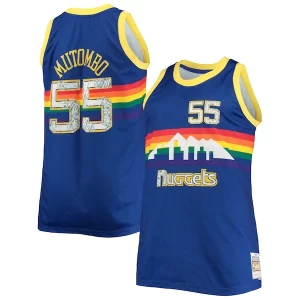 Dikembe Mutombo Denver Nuggets Big & Luxueux Tall 1991/92 NBA 75th Anniversary Diamond Swingman Jersey Blue