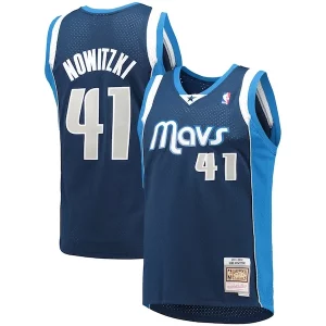 Dirk Nowitzki Dallas Mavericks 2011/12 Confortable Hardwood Classics Swingman Jersey Navy