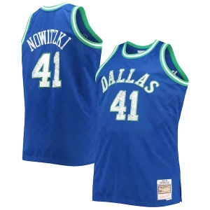 Dirk Nowitzki Dallas Mavericks Big Stylish & Tall 1998/99 NBA 75th Anniversary Diamond Swingman Jersey Blue