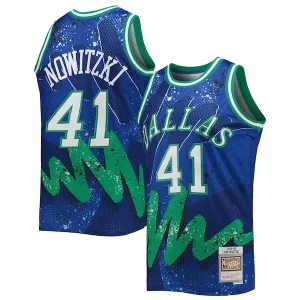 Dirk Nowitzki Dallas Mavericks Hardwood Classics 1998/99 Hyper Hoops Swingman Prime Jersey Blue