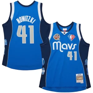 Dirk Nowitzki Dallas Mavericks Unisex Hall Dashing of Fame Class of 2023 Throwback Swingman Jersey Blue