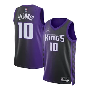 Domantas Sabonis Sacramento Kings Jordan Brand Unisex Swingman Jersey Statement Sophistiqué Edition Purple