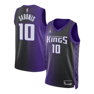 Domantas Sabonis Sacramento Unique Kings Jordan Brand Unisex Swingman Jersey Statement Edition Purple