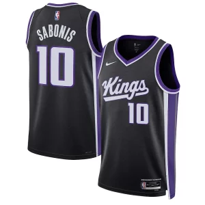 Domantas Sabonis Sacramento Dashing Kings Nike Unisex Swingman Jersey Association Edition Black
