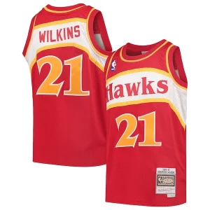 Dominique Wilkins Atlanta Hawks Youth 1986/87 Hardwood Classics Swingman Throwback Jersey Uniques Red