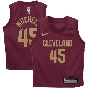 Donovan Mitchell Cleveland Cavaliers Nike Toddler Swingman Player Moderne Jersey Icon Edition Wine