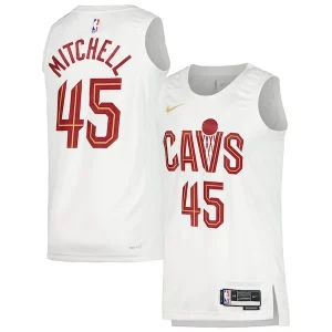 Donovan Mitchell Cleveland Cavaliers Nike Unisex Admirable Swingman Jersey Association Edition White/Wine