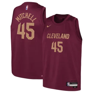 Donovan Mitchell Cleveland Cavaliers Nike Youth Swingman Jersey Icon Edition Charming Wine