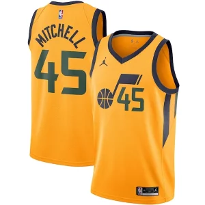 Donovan Mitchell Utah Jazz Jordan Brand 2020/21 Swingman Jersey Statement Dashing Edition Gold
