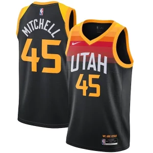Donovan Mitchell Utah Jazz Nike 2021/22 Swingman Player Jersey Black City Edition Personalisable