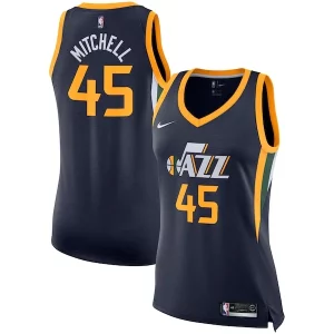 Donovan Mitchell Utah Jazz Nike Women's Premium Swingman Jersey Icon Edition Navy