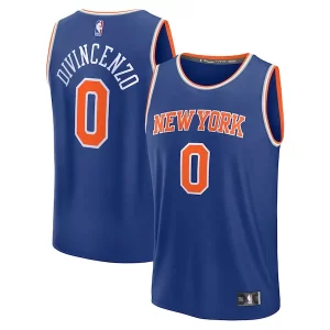 Donte DiVincenzo New York Haut de gamme Knicks Fast Break Replica Player Jersey Icon Edition Royal