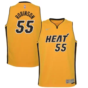 Duncan Robinson Miami Heat Nike Youth 2020/21 Swingman Superbe Player Jersey Trophy Gold Earned Edition