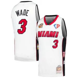 Dwyane Wade Miami Heat Unisex Hall of Fame Class Stylish of 2023 Throwback Swingman Jersey White