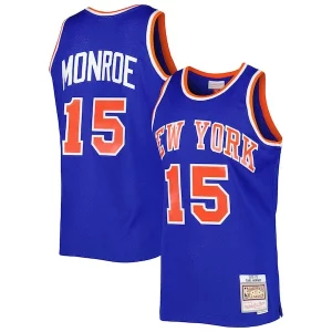 Earl Monroe New York Knicks 2001/02 Hardwood Notable Classics Swingman Jersey Blue