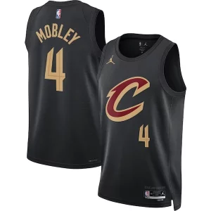 Evan Mobley Cleveland Cavaliers Jordan Brand Unisex Swingman Jersey Statement Luxueux Edition Black