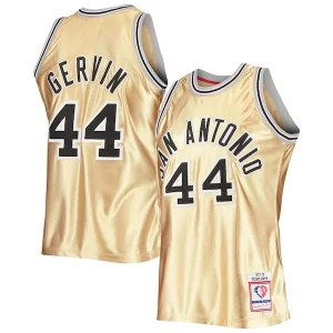 George Gervin San Antonio Incontournable Spurs 75th Anniversary 1977/78 Hardwood Classics Swingman Jersey Gold
