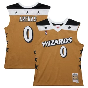 Gilbert Arenas Washington Wizards 2006/07 Hardwood Classics Swingman Jersey Dashing Gold