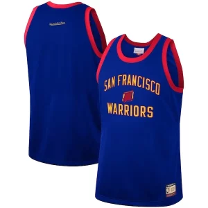 Golden State Warriors Hardwood Classics Authentique Team Heritage Fashion Jersey Royal