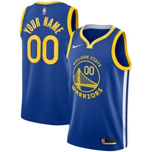 Golden State Warriors Nike Unisex 2019/20 Distingué Custom Swingman Jersey Royal Icon Edition