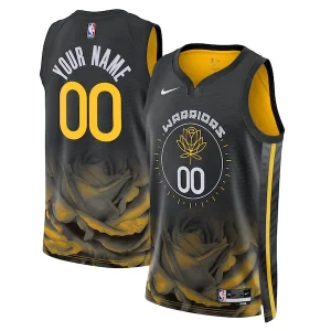 Golden State Warriors Nike Unisex 2022/23 Swingman Bold Custom Jersey City Edition Black