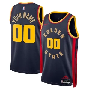 Golden State Warriors Nike Unisex Exceptionnel 2024/25 Custom Swingman Jersey City Edition Navy