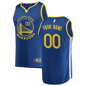 Golden State Warriors Youth 2019/20 Fast Incontournable Break Custom Replica Jersey Royal Icon Edition