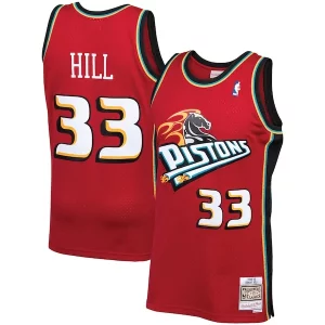Grant Hill Detroit Vibrant Pistons 1999/00 Hardwood Classics Swingman Jersey Red