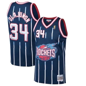Hakeem Olajuwon Houston Rockets Stylish 1996/97 Hardwood Classics Swingman Jersey Navy