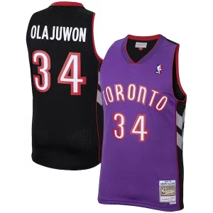 Hakeem Olajuwon Toronto Raptors 2001/02 Hardwood Classics Swingman Captivant Jersey Purple