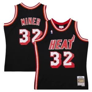 Harold Miner Miami Heat 1992/93 Hardwood Classics Swingman Throwback Jersey Black Classique