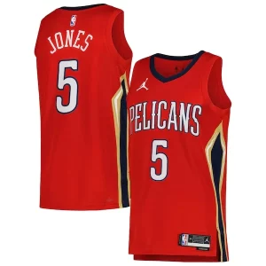 Herbert Jones New Distingué Orleans Pelicans Jordan Brand Unisex Swingman Jersey Statement Edition Red
