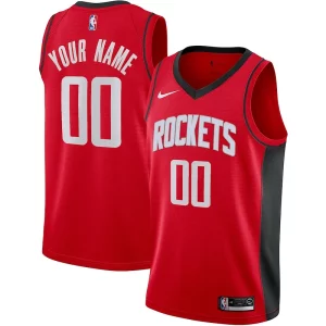 Houston Rockets Distingué Nike Custom Swingman Jersey Icon Edition Red