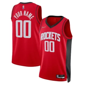 Houston Rockets Nike 2021/22 Diamond Swingman Custom Jersey Icon Edition Dashing Red